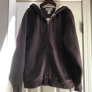 Sherpa lined sweatshirt